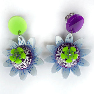 passionflower earrings