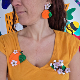 Spilla fiori di albicocco