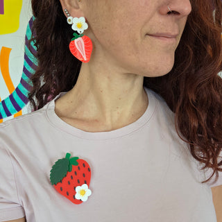 Strawberry earrings