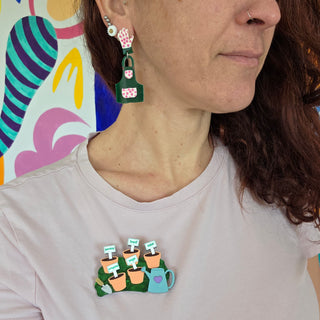 Grow Your Herbs Brooch