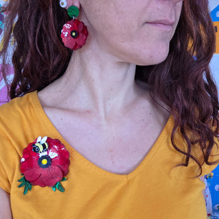 Poppy earrings