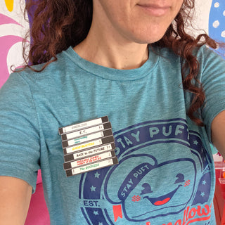 VHS brooch customizable 