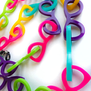 80s Neon | Catena occhiali 2 in 1 trasformabile in collana