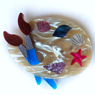 Spilla tavolozza di mare