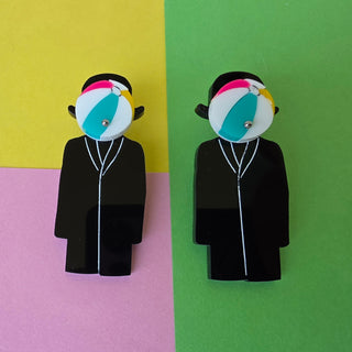This is not a beach ball earrings 