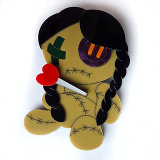 Voodoo Doll Wednesday Brooch