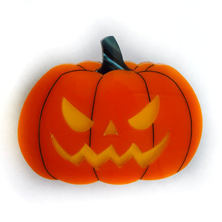 Halloween Pumpkin Hair Clip – Glows in the Dark!