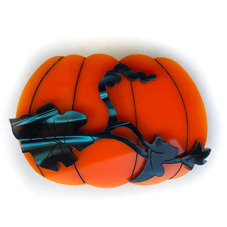 Halloween Pumpkin Hair Clip – Glows in the Dark!