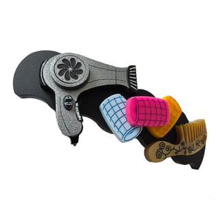 Hair clip: hair dryer and curlers