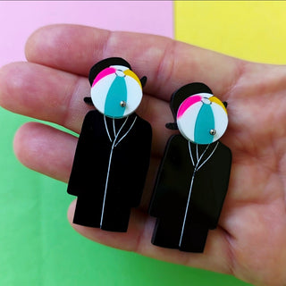 This is not a beach ball earrings 