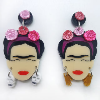 Mexico and Roses earrings