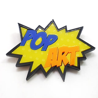 Pop art brooch