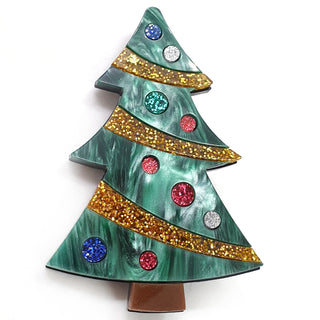 Christmas tree brooch