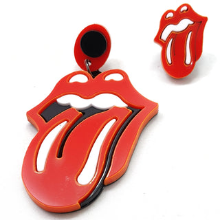 Tongue Pop art earrings