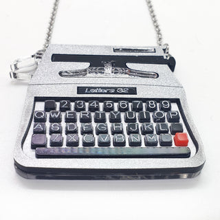 Typewriter necklace 