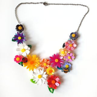 Flower Power statement necklace