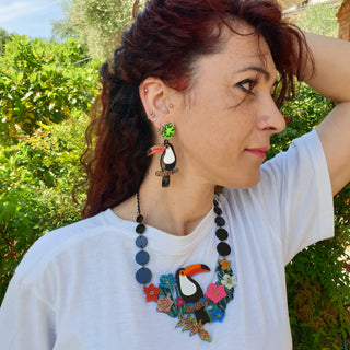 Toucan statement necklace