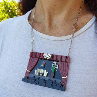 Theatrical scenography necklace