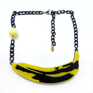 Pop banana statement necklace