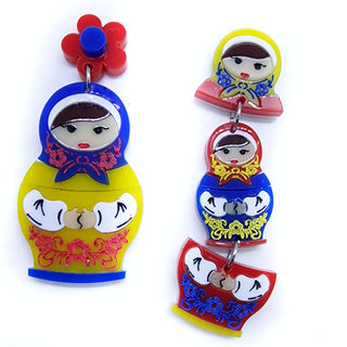 Russian dolls earrings