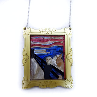 "Scream" Munch necklace 